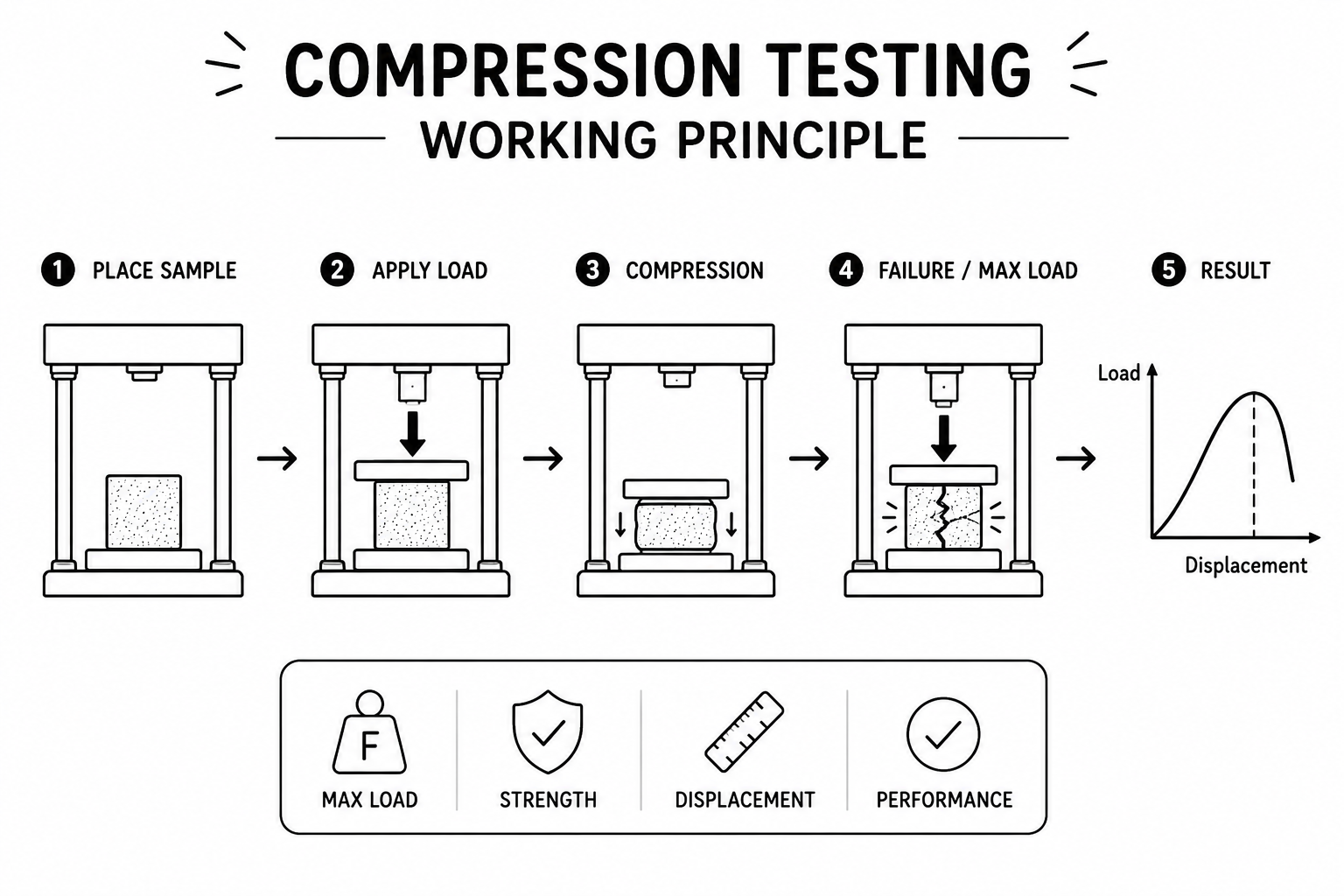 Compression Testing Working Principle